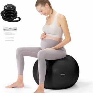 YOTTOY Pregnancy Ball,1.8mm Thick Birthing Ball for Maternity Physio and Birth Preparation,Yoga Ball&Exercise Ball for Pregnancy Includes Pump