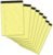 8 Pack Yellow Legal Pads 5×8 Small Note Pads 240 Sheets Perforated Yellow Pads Paper Narrow Ruled Writing Pad 80gsm Premium Thick Paper College Ruled Legal Notepads for Students, Office, Business