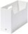 like-it MX-28 Storage Case, File Box, Square, Wide, Approx. Width 5.1 x Depth 13.4 x Height 10.0 inches (13 x 34 x 25.4 cm), All White (Opaque), Made in Japan, Tabletop Storage, Standing Storage