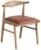 Tohma Chair Chair Chair Modern Chair Leather Cushion Wooden Frame Scandinavian Design Stylish Furniture Dining Room Office Chair Furniture for Living Room Cafe Interior Workspace Ergonomic Chair
