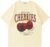 Aelfric Eden Oversized Graphic Tees Unisex Cherries Print T Shirts Casual Summer Short Sleeve Top Cotton Cute Tee Shirt