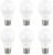 Linkind A19 LED Light Bulbs Dimmable, 60W Equivalent, 2700K Soft White, 9.5W 800 Lumens, E26 Standard Base, UL Listed, Lighting for Bedroom Living Room Home Office, 6 Packs