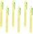 Epoch Chemical 517-0180_6 Slicky Permanent Ballpoint Pens, 0.7mm, Black Ink, Canary Cream, 6 Count