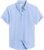 Alimens & Gentle Men’s Short Sleeve Oxford Shirt Regular Fit Button Down Collar Shirts with Pocket