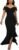 2024 Women’s Sexy Bodycon Dress Sleeveless Split Wedding Guest Bridesmaid Midi Dresses