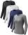 Women Long Sleeve Compression Shirt Workout Top Athletic Sun Protection Rash Guard Dry Undershirt Yoga Running Gym