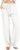 Womens Summer Fashion Linen Cotton Pants Solid Casual High Waist Loose Fit Drawstring Trousers with Pockets