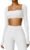 YEOREO Kyla Women Crop Top Long Sleeve Padded Sports Low Medium Impact Yoga Shirt Workout