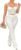 Zoctuo Sexy Jumpsuits for Women Halter Sleeveless Party Club Outfits 2 Piece Hight Waist Pant Set Hollow Out Rompers