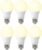 LED Light Bulbs 60W Equivalent, A19 Light Bulb Soft White 2700K 800LM 8.5 Watt, Non-Dimmable Standard Light Bulbs E26 Medium Base, 6 Pack