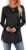 Womens Tunic Tops Long Sleeve Shirts Crew Neck Casual Tshirts Fall Fashion Outfits 2024