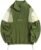 ZAFUL Men’s Fluffy Polar Fleece Sweatshirt NEW YORK Embroidery Colorblock Half Zip Unisex Hoodie