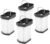 4 Pack XFFWV400 Replacement Vacuum Filter for Shark QV410QBK, QV410QBL, QV410QCP, QV410QGY, QV410QP