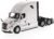 Diecast Masters Freightliner Semi Truck | New Cascadia Sleeper Cab Truck Tractor | 1:50 Scale Model Semi Trucks | Pearl White Diecast Model by Diecast Masters 71027