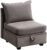 Modular Sectional Sofa Couch with Storage 3Piece Reversible Sleeper Sofa Set for Living Room Flexible Combination Grey Fabric Sofa
