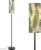 Seamless design palm branches green shades Brush drawn palm leaves Modern Floor Lamp Minimalist Standing Lamps for Living Room LED Corner Lamp Remote Control Metal Pole Lamp for Bedroom, Reading