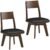 Tama Living 50004963 Dining Chair, Java Brown, Swivel Chair with Elbowless Swivel Chair [Set of 2]
