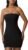 XXTAXN Women’s Sexy Tube Sleeveless Bodycon Cocktail Party Mini Dress