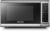 BLACK+DECKER EM720CB7 Digital Microwave Oven with Turntable Push-Button Door, Child Safety Lock, 700W, Stainless Steel, 0.7 Cu.ft