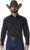 Wrangler Men’s Sport Western Two Pocket Long Sleeve Snap Button Down Shirts