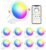 Recessed Lighting 4 Inch Smart LED Recessed Ceiling Light Downlight Work with Alexa 12W 1050 LM Daylight 5000K & RGB Dimmable by APP,16 Million Colors – DIY Scenes – Timer – 23 Color Changing Modes