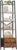 Furologee 5-Tier Ladder Shelf with 2 Drawers,Narrow Bookshelf Storage Shelves,Industrial Bookcase Freestanding Shelf Units for Bedroom,Living Room,Bathroom,Home Office,Balcony,Wood Metal,Rustic Brown