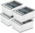 4 Pack Wardrobe Closet Organizer and Storage for Clothes – 7 Grids Foldable Drawer Dividers Organizers for Jeans | Pants | Shirts | Leggings, Stackable Clothing Bins for Closets Organization