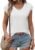 Zeagoo 2024 Women’s Tank Top V Neck Eyelet T Shirts Cap Sleeve Tops Loose Fit Blouses Dressy Casual Summer Basic Shirts