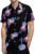 Galaxy Violin Mens Short Sleeve Shirts Casual Button Down Shirt for Men Summer Beach Tees with Pocket