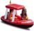 Zone Tech Inflatable Patrol Boat Pool Float and Harbor Master Boat Pool Float Ride On Fun Water Toy Squirter
