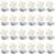 Amico 24 Pack 6 Inch 5CCT Ultra-Thin LED Recessed Ceiling Light with Junction Box, 1050LM Brightness, Dimmable Canless Wafer Downlight, 12W, ETL&FCC