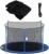 Cliselda Trampoline Replacement Safety Net for 6 Straight Poles Round Frame Trampolines, Breathable and Weather-Resistant, with Adjustable Straps, Zippers, Protection Buckles(Net Only)