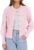 ANRABESS Women Long Sleeve Cable Knit Button Down Open Front Cropped Cardigan Sweater Coat Cute 2025 Spring Fall Outwear