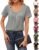 Womens Short Sleeve Tops Plain Casual Loose Scoop Neck Tshirt Classy Formal Tops Dressy Casual Cute Basic Fitted Tees