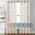 H.VERSAILTEX Natural Linen Sheer Curtains Flax Linen Blended Curtain Panels Living Room Sheer Curtains 84 inches Long 2 Panels, Nickel Grommet Semitransparent Semi-Sheer Soft Privacy Drapes, Natural