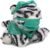 DolliBu Squat White Tiger Doctor Plush Toy – Super Soft Tiger Doctor Stuffed Animal Dress Up with Cute Scrub Uniform and Cap Outfit – Fluffy Tiger Doctor Toy Plush Gift with Personalization – 8 Inches