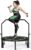 BCAN 450/550 LBS Foldable Mini Trampoline, 40″/48″ Fitness Trampoline with Bungees, U Shape Adjustable Foam Handle, Stable & Quiet Exercise Rebounder for Adults Indoor/Outdoor Workout