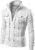 Ymosrh Mens Winter Jackets Men’s Fashion Casual Loose Stand Collar Button Decorated Sweatshirt Jacket