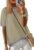 Yanekop Womens Striped Shirt Crewneck Short Sleeve T Shirt Loose Fit Summer Tops Casual Loose Basic Tee