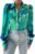 Zeagoo Womens Shirts Button Down Printed Lantern Long Sleeve Blouse Fashion Casual Tops 2025