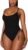Viottiset Women’s Ruched High Cut One Piece Swimsuit Tummy Control Bathing Suit Monokini