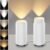 5-Color Zoomable Uplighting Indoor with Auto ON/Off Switch, Dimmable Floor Can Light, LED Spot Lights Indoor Up Lights for Plant Picture, Focus Adjustable Accent Lighting, 10W White 2 Pack