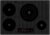 Equator 30″ Electric Hybrid CERAMIC-INDUCTION 4 Burner Cooktop Equator Design 220V