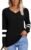 Womens Tops Fall Fashion Sweatshirt for Women Sweaters V Neck Long Sleeve Shirts Trendy Clothes