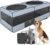 2-in-1 Dog Playpen, 73”Pop Up Cat Puppy Pet Playpen Indoor/Outdoor Cats Enclosed, Cat Dog Tent Crate Cage Kennel, Portable Playpen for Kitten, Small Animals Play Pen(Large, 73.5″ Lx37.5 Wx28 H)