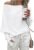 Zenlonr Women’s Fall Sweaters 2025 Casual Long Batwing Sleeve Loose Off Shoulder Knit Pullovers Jumper Tops