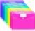 Sooez 10 Pack Plastic Envelopes Poly Envelopes, Clear Document Folders File Folders US Letter A4 Size File Envelopes with Label Pocket, Assorted Color