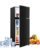 Geekman Mini Fridge with Freezer, 3.5 Cu.Ft Compact Refrigerator with Freezer, 7-level Thermostat & Removable Partition, Low-noise 2 Door Small Fridge for Office, Room, Rv, Corner, Black
