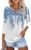 2025 Womens Fashion Tops V Neck 3/4 Length Sleeve Business Casual Blouses Dressy Summer Graphic Shirts Spring Clothes