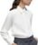 YAMANMAN Women’s Button Down Shirt Classic Long Sleeve Collared Tops Work Office Chiffon Blouse